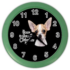 Chihuahua Color Wall Clocks by Valentinaart