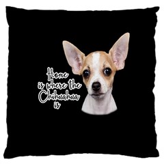 Chihuahua Large Cushion Case (One Side)