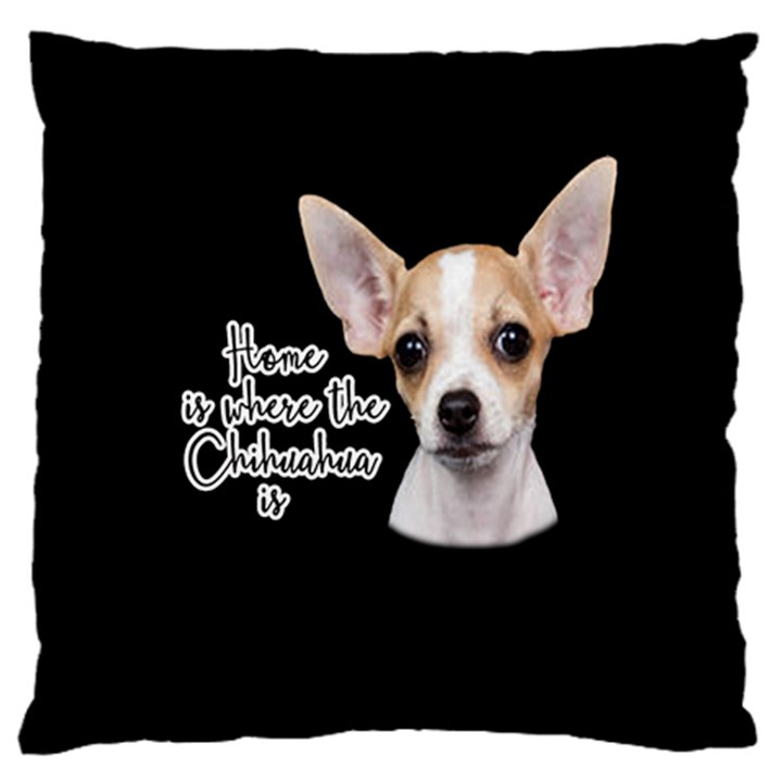 Chihuahua Large Cushion Case (One Side)