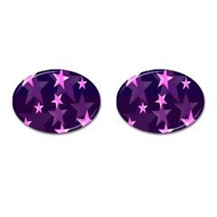 Background With A Stars Cufflinks (oval) by Nexatart