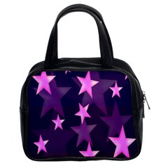 Background With A Stars Classic Handbags (2 Sides) by Nexatart