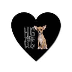 Chihuahua Heart Magnet by Valentinaart