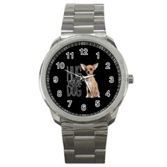 Chihuahua Sport Metal Watch by Valentinaart