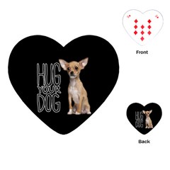 Chihuahua Playing Cards (heart)  by Valentinaart