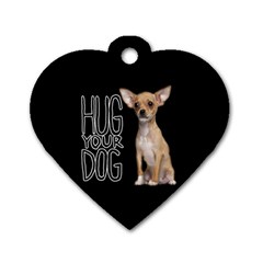 Chihuahua Dog Tag Heart (one Side) by Valentinaart