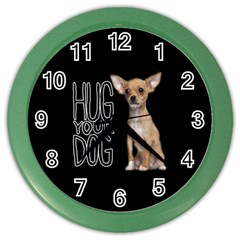 Chihuahua Color Wall Clocks by Valentinaart