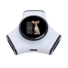 Chihuahua 3-port Usb Hub by Valentinaart