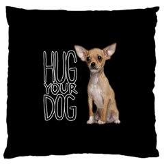 Chihuahua Large Cushion Case (two Sides) by Valentinaart