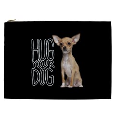 Chihuahua Cosmetic Bag (xxl)  by Valentinaart