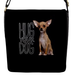 Chihuahua Flap Messenger Bag (s) by Valentinaart