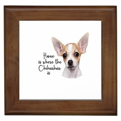 Chihuahua Framed Tiles by Valentinaart