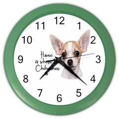 Chihuahua Color Wall Clocks by Valentinaart