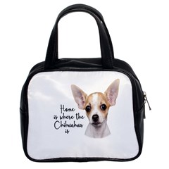 Chihuahua Classic Handbags (2 Sides) by Valentinaart