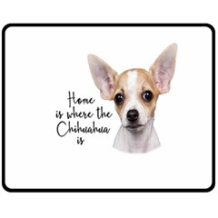 Chihuahua Fleece Blanket (medium)  by Valentinaart