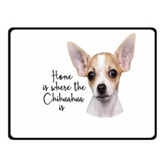 Chihuahua Fleece Blanket (small) by Valentinaart