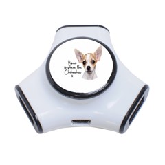 Chihuahua 3-port Usb Hub by Valentinaart