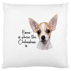 Chihuahua Large Cushion Case (one Side) by Valentinaart