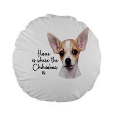 Chihuahua Standard 15  Premium Round Cushions by Valentinaart