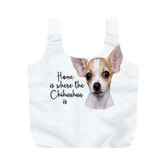 Chihuahua Full Print Recycle Bags (m)  by Valentinaart