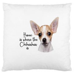 Chihuahua Standard Flano Cushion Case (one Side) by Valentinaart