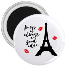 Paris 3  Magnets by Valentinaart