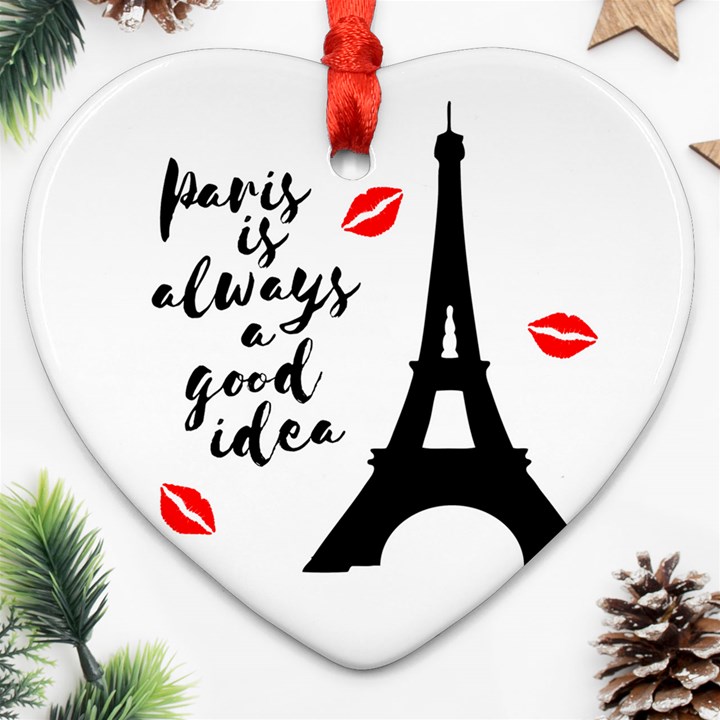 Paris Ornament (Heart)