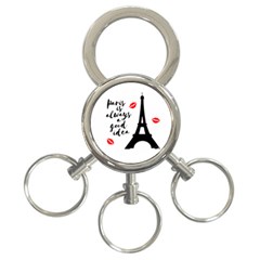 Paris 3-ring Key Chains by Valentinaart