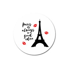 Paris Magnet 3  (round) by Valentinaart