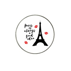 Paris Hat Clip Ball Marker by Valentinaart