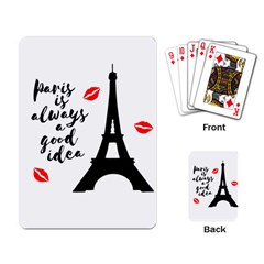 Paris Playing Card by Valentinaart