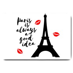 Paris Large Doormat  by Valentinaart