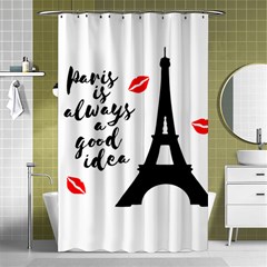 Paris Shower Curtain 48  X 72  (small)  by Valentinaart