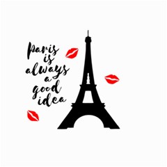 Paris Small Garden Flag (two Sides) by Valentinaart