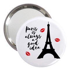 Paris 3  Handbag Mirrors by Valentinaart