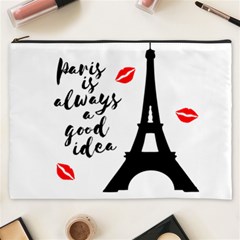 Paris Cosmetic Bag (xxxl)  by Valentinaart