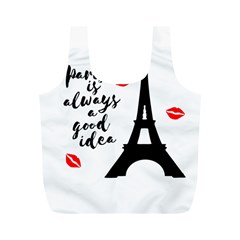 Paris Full Print Recycle Bags (m)  by Valentinaart