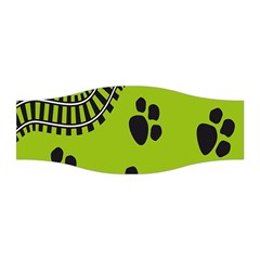 Green Prints Next To Track Stretchable Headband by Nexatart