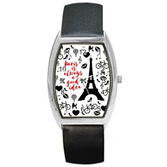 Paris Barrel Style Metal Watch by Valentinaart