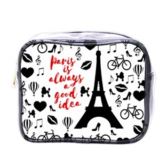 Paris Mini Toiletries Bags by Valentinaart