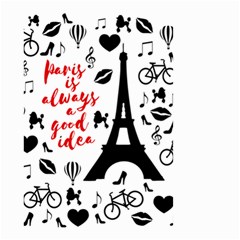 Paris Small Garden Flag (two Sides) by Valentinaart