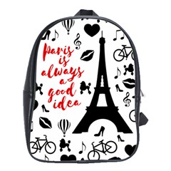 Paris School Bags (xl)  by Valentinaart