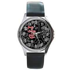 Paris Round Metal Watch by Valentinaart