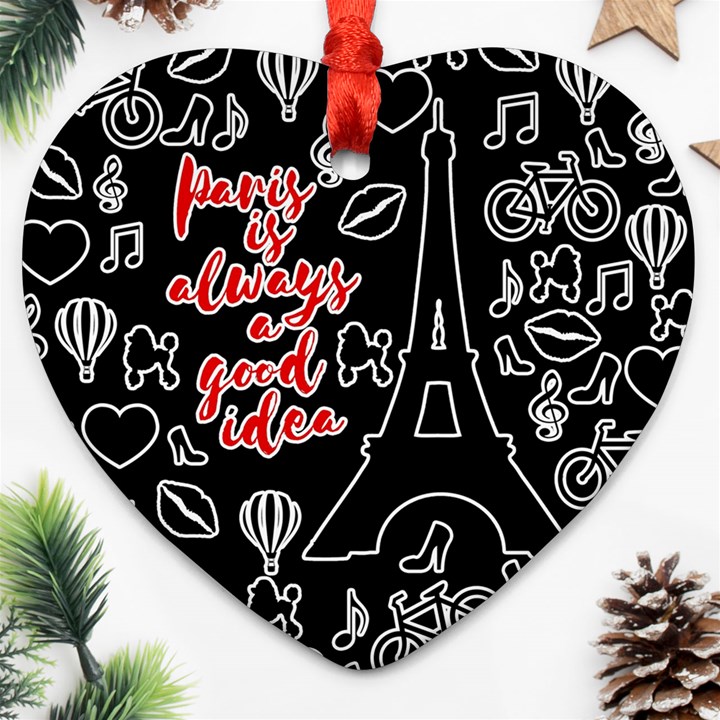 Paris Ornament (Heart)