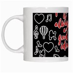 Paris White Mugs Left