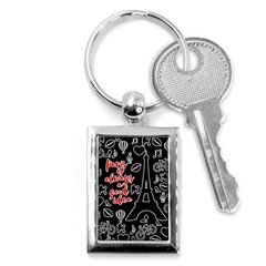 Paris Key Chains (Rectangle) 