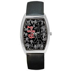 Paris Barrel Style Metal Watch