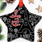 Paris Star Ornament (Two Sides) Front