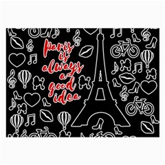 Paris Large Glasses Cloth