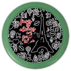 Paris Color Wall Clocks