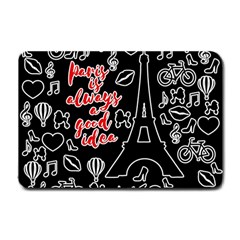 Paris Small Doormat  by Valentinaart